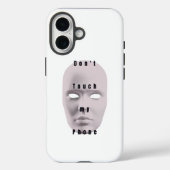"White Don't touch my phone design "| phone case Case-Mate iPhoneケース (裏面)