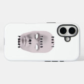 "White Don't touch my phone design "| phone case Case-Mate iPhoneケース (裏面 (横))