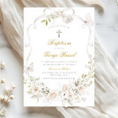 White Dove Baptism Invitation 招待状