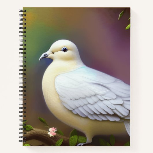 White Dove Christian | 平和と信仰のジャーナル ノートブック (正面)