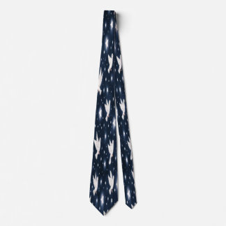 White Doves and Stars Tie ネクタイ