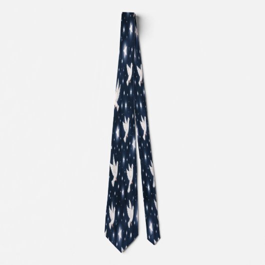 White Doves and Stars Tie ネクタイ (正面)