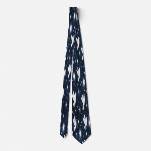 White Doves and Stars Tie ネクタイ (裏面)