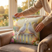 White Doves Cottage Garden クッション