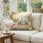 White Doves Cottage Garden クッション