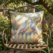 White Doves Cottage Garden クッション