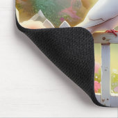 White Doves Cottage Garden マウスパッド (コーナー)