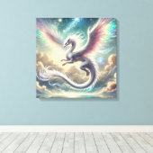 White Dragon キャンバスプリント (インサイチュ (ウッドフロア))