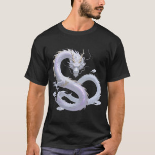 White Dragon Art 神話上のファンタジーな美意識 オア Tシャツ