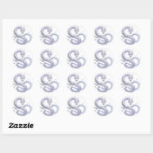 White Dragon Art | 神話上のファンタジーな美意識 | Or ラウンドシール (シート)