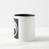 White Dragon black combo mug マグカップ (中央)