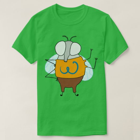 White Drosophila Mutant Tシャツ (デザイン正面)