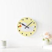 White Duck Design ラウンド壁時計 (ホーム)