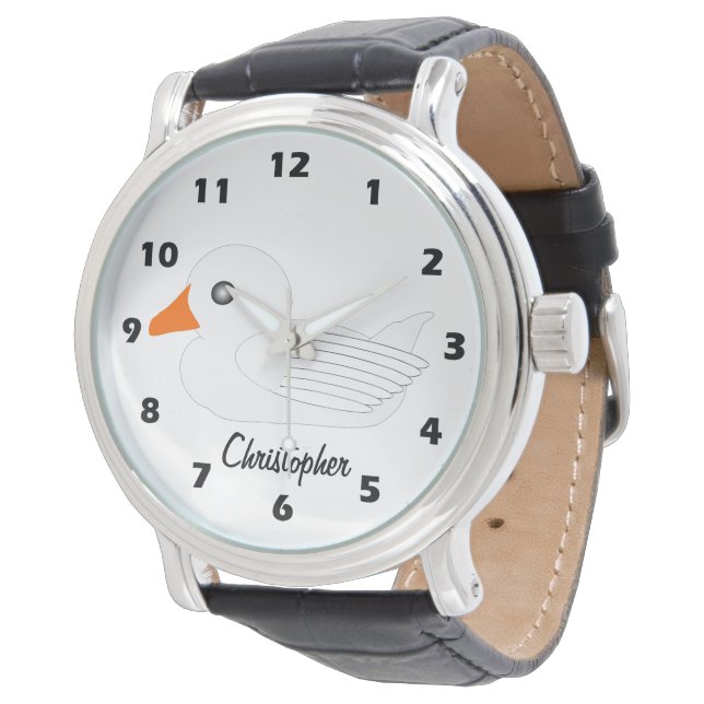 White Duck Design Personalised 腕時計 (アングル)