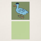 White duck with black head (正面&裏面)