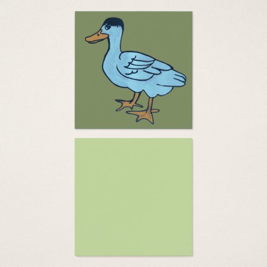 White duck with black head (正面&裏面)