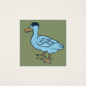 White duck with black head (正面)