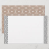 White Edged Signature Pattern 便箋 (正面/裏面)
