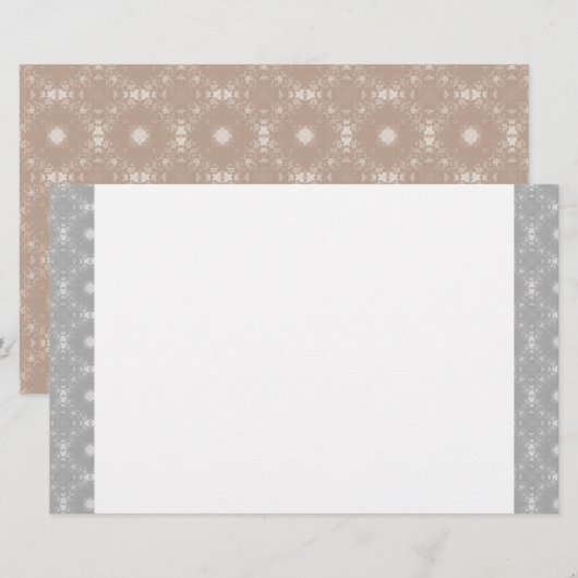 White Edged Signature Pattern 便箋 (正面/裏面)