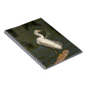 White Egret Spiral Photo Notebook ノートブック (右側)