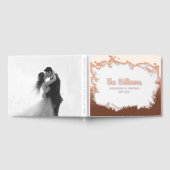 White Elegant Foil Guest Book Photo Guestbook  ゲストブック (全面)