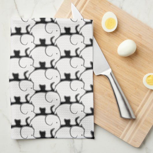 White Elephant  キッチンタオル (四つ折り)