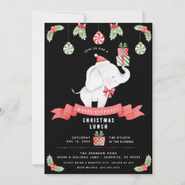 White Elephant Christmas Lunch Gift Exchange 招待状