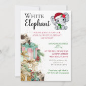 White Elephant Christmas party  招待状 (正面)