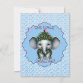 White Elephant Christmas Party Invitation シーズンカード (正面)