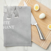 White Elephant Gag Gift キッチンタオル (四つ折り)