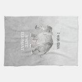 White Elephant Gag Gift キッチンタオル (横)