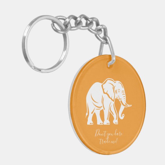 White Elephant Gag Gift キーホルダー (正面左)