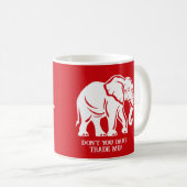 White Elephant Gag Gift コーヒーマグカップ (正面右)