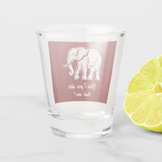 White Elephant Gag Gift ショットグラス (裏面)