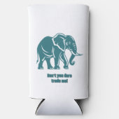 White Elephant Gag Gift スリム缶クーラー (正面)