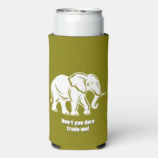 White Elephant Gag Gift スリム缶クーラー (Seltzer裏面)