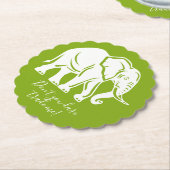 White Elephant Gag Gift ペーパーコースター (アングル)