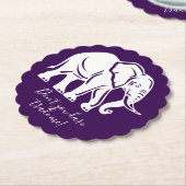 White Elephant Gag Gift ペーパーコースター (アングル)