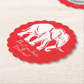 White Elephant Gag Gift ペーパーコースター (アングル)