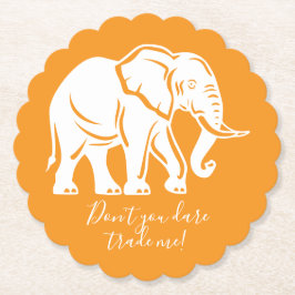 White Elephant Gag Gift ペーパーコースター