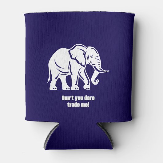 White Elephant Gag Gift 缶クーラー (正面)