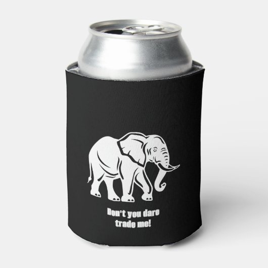 White Elephant Gag Gift 缶クーラー (缶正面)