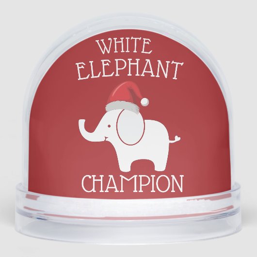 white Elephant Gift Exchange Christmas Funny (正面)