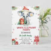 White Elephant Gift Exchange Invitation 招待状 (スタンド正面)