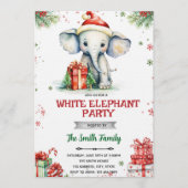 White Elephant Gift Exchange Invitation 招待状 (正面)