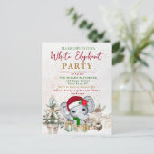 White Elephant Gift Exchange Party ポストカード (スタンド正面)