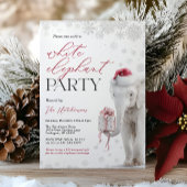 White Elephant Gift Exchange Party Invite 招待状