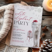 White Elephant Gift Exchange Party Invite 招待状