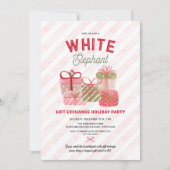 White Elephant Holiday Gift Exchange Party 招待状 (正面)