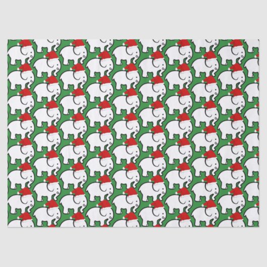 White Elephant Santa Hat Tissue Paper 薄葉紙 (正面)
